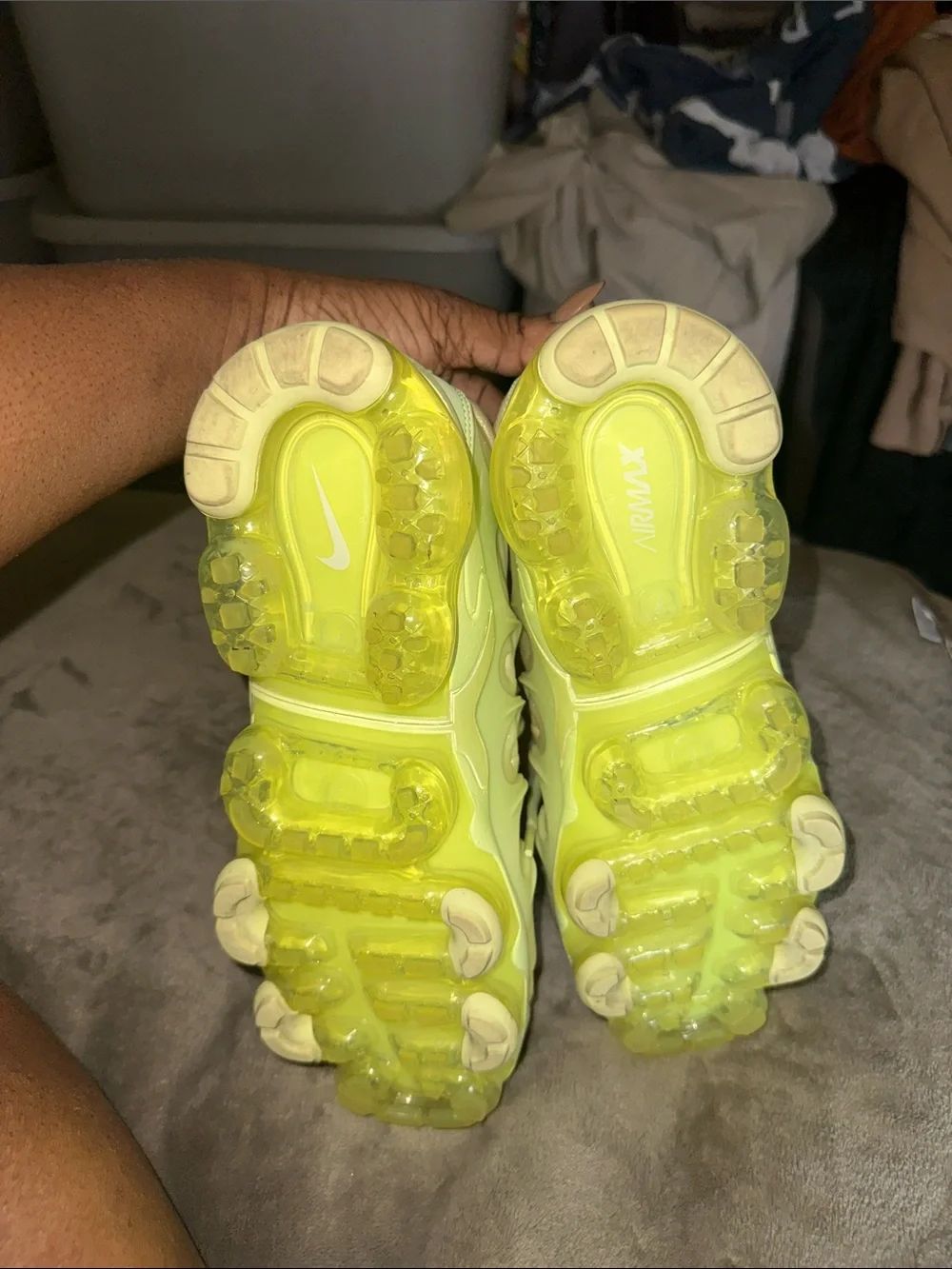 Nike Women’s Neon Yellow Lace-Up Sneakers